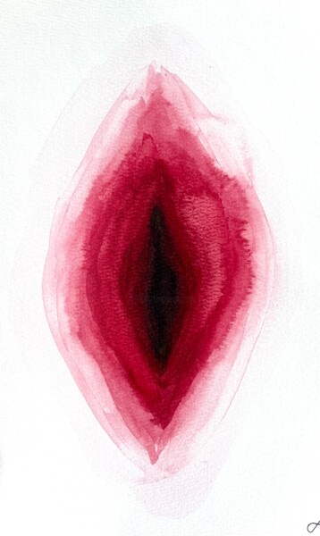 Painting titled "YONI" by Julie Kozhushko, Original Artwork, Acrylic