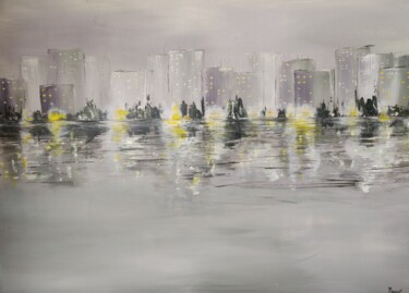 Schilderij getiteld "La luminosité d'une…" door Tatiana Paquot, Origineel Kunstwerk, Acryl Gemonteerd op Frame voor houten b…