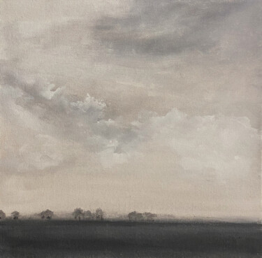 Schilderij getiteld "40 X 40 - 4" door Slem, Origineel Kunstwerk, Acryl Gemonteerd op Frame voor houten brancard