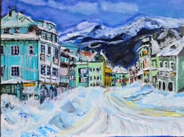 Peinture intitulée "Szklarska Poręba" par Krystyna Mościszko, Œuvre d'art originale, Acrylique