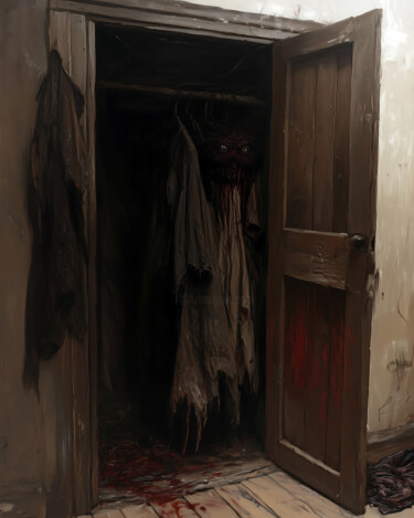 数字艺术 标题为“The Monster in the…” 由Hell Imagery, 原创艺术品, AI生成的图像