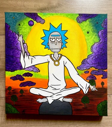 Peinture intitulée "Rick in peace" par Simart, Œuvre d'art originale, Acrylique