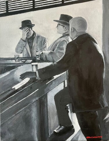 绘画 标题为“Bar” 由Cecil Williams, 原创艺术品, 油