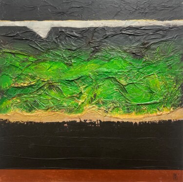 Horizon déchiré Peinture intitulée "Horizon déchiré" par Fabien Grillon, Œuvre d'art originale, Acrylique Monté sur Châssis en bois