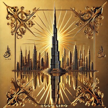 Digital Arts titled "Burj Khalifa 1" by Rogo Lino, Original Artwork, AI generated image