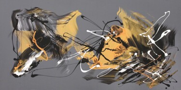 Painting titled "Shadows and Reflect…" by Paresh Nrshinga F R S A, Original Artwork, Acrylic Mounted on Wood Stretcher frame