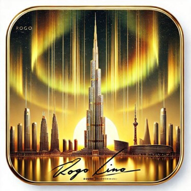 Arts numériques intitulée "Burj Khalifa 12" par Rogo Lino, Œuvre d'art originale, Image générée par l'IA