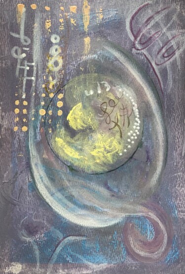 Drawing titled "Under protection" by Yana Melnik, Original Artwork, Acrylic