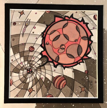 Drawing titled "(5) - en solo ( gal…" by Vincent Gibert, Original Artwork, Marker