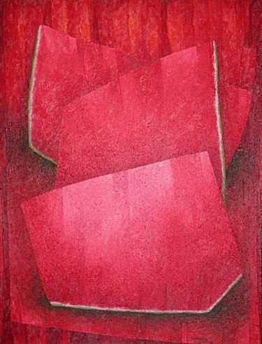 Pintura titulada "sandias III" por Juan Sacristan, Obra de arte original, Oleo