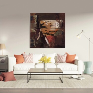 Textile Art titled "Harmony" by Olga Tabun, Original Artwork, Tapestry Mounted on Wood Stretcher frame