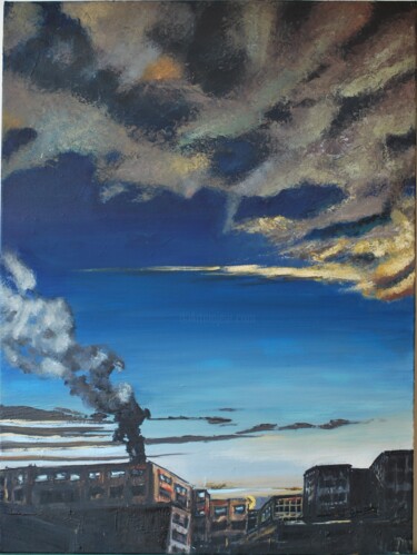 Peinture intitulée "Untitled" par Gauthier Osiepa, Œuvre d'art originale, Huile
