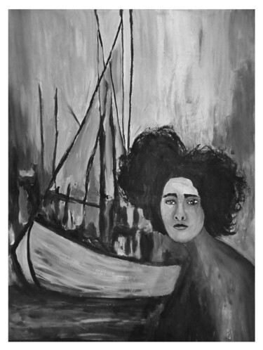 Schilderij getiteld "S\titulo" door Marcos Bastos, Origineel Kunstwerk, Acryl