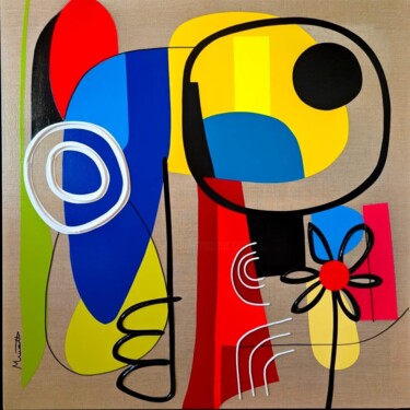 Peinture intitulée "ABSTRAIT" par Muriel Matt, Œuvre d'art originale, Acrylique Monté sur Châssis en bois