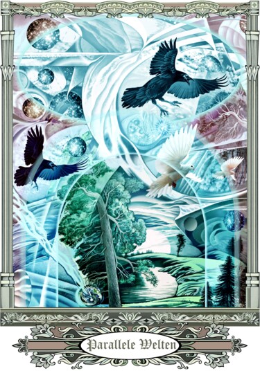 数字艺术 标题为“Parallele Welten” 由Konstantin Avdeev, 原创艺术品, 数字油画