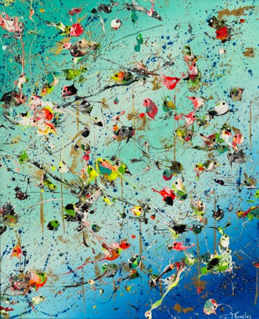 Peinture intitulée "Furie" par Gilbert Morales, Œuvre d'art originale, Acrylique