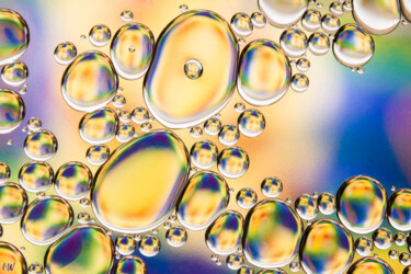 Photography titled "Oily Bubbles #6" by Mickaël Weber, Original Artwork, Digital Photography