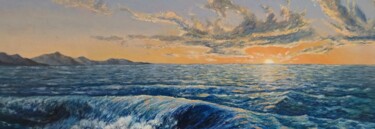 绘画 标题为“Paesaggio marittimo…” 由Gabriele Plastina, 原创艺术品, 油