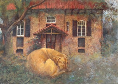 绘画 标题为“Dream” 由Sergej Pisarenko, 原创艺术品, 油 安装在木质担架架上