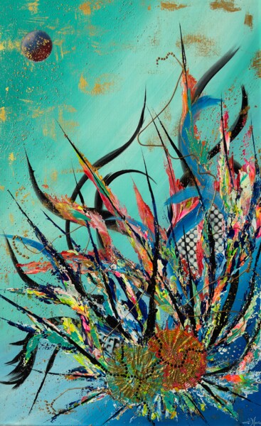Peinture intitulée "Révélation" par Gilbert Morales, Œuvre d'art originale, Acrylique Monté sur Châssis en bois