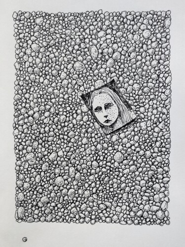 Desenho intitulada "Lost picture" por Milto Sideris, Obras de arte originais, Caneta de gel