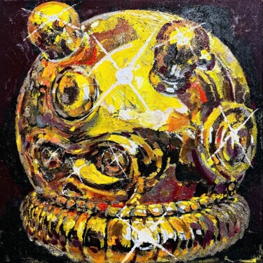 绘画 标题为“The Myth of Gold” 由Qinglu Liu (Lukas), 原创艺术品, 油 安装在木板上