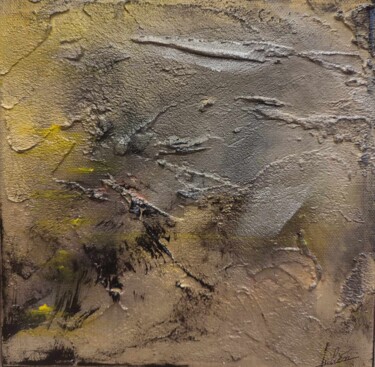 Peinture intitulée "Obscur silence" par Julien Abstrait, Œuvre d'art originale, Acrylique Monté sur Châssis en bois