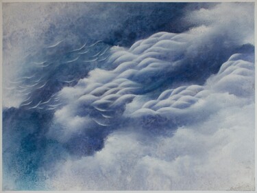 Painting titled "Skyward" by Francesca Borgo, Original Artwork, Acrylic