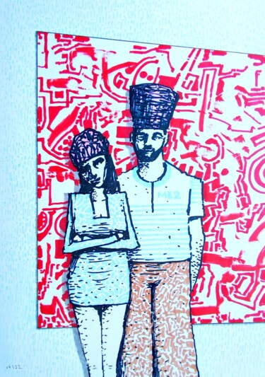 Drawing titled "Spontaneous illustr…" by Milto Sideris, Original Artwork, Marker