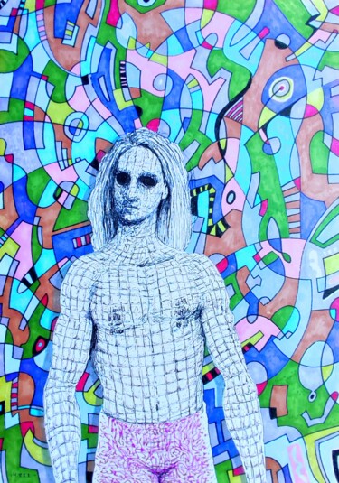 Desenho intitulada "Spontaneous illustr…" por Milto Sideris, Obras de arte originais, Marcador