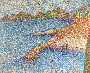 绘画 标题为“Refuge” 由Gabassi Elise, 原创艺术品, 标记 安装在artwork_cat.上