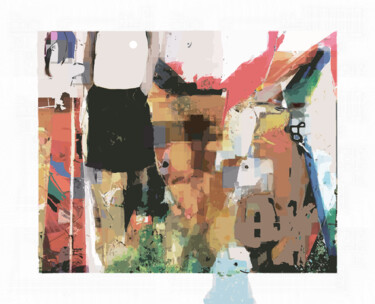 Painting titled "Ex Machina #003" by Valen, Original Artwork, Acrylic Mounted on Aluminium