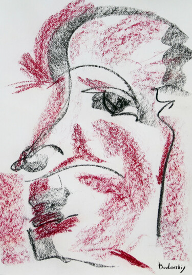 Personnes de Marseille 07 Dessin intitulée "Personnes de Marsei…" par Konstantin Boulavskiy, Œuvre d'art originale, Fusain