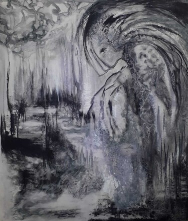 Pittura intitolato ""The awakening"" da Liudmila Naumova, Opera d'arte originale, Tempera