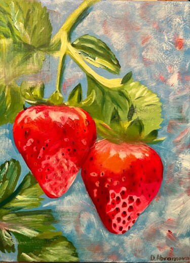 제목이 "Strawberry"인 미술작품 Darina Abramova로, 원작, 기름
