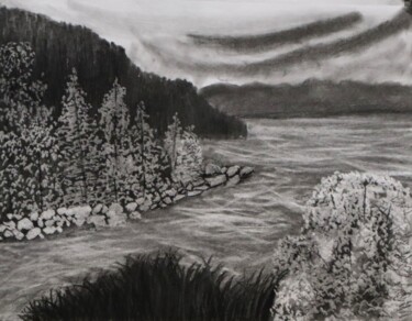Disegno intitolato "Memories 005" da Alicia Lopez, Opera d'arte originale, Pastello