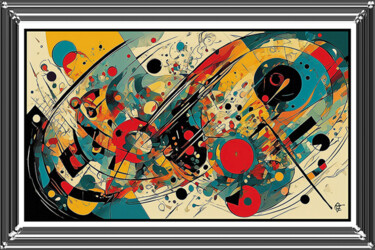 Arts numériques intitulée "Hommage N0 1 à Kand…" par Christian Fritz Garett, Œuvre d'art originale, Travail numérique 2D