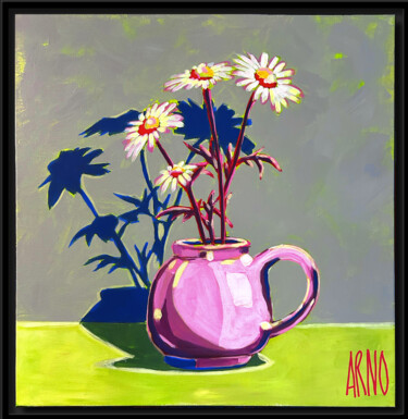 Peinture intitulée "fleurs" par Arnaud Jeuland, Œuvre d'art originale, Acrylique