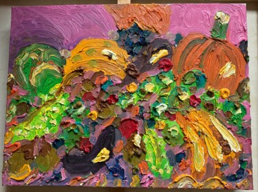 Painting titled "Still life with veg…" by Victoria Harra, Original Artwork, Oil