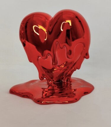 雕塑 标题为“Take My Heart Red” 由Sagrasse, 原创艺术品, 树脂