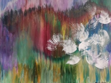 绘画 标题为“Gołębie” 由Barbara Zaleska, 原创艺术品, 丙烯