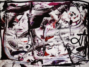 Painting titled "c'est quoi ce borde…" by Francisco Mendes, Original Artwork, Acrylic