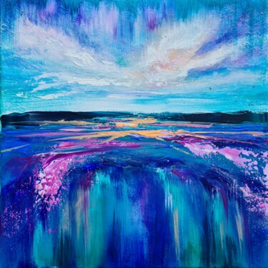 Painting titled "A time of rebirth" by Markéta Konrád, Original Artwork, Acrylic Mounted on Wood Stretcher frame
