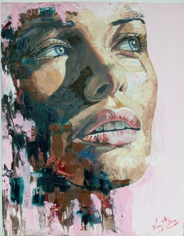 Peinture intitulée "Look up" par Luis Fernando Otero, Œuvre d'art originale, Huile