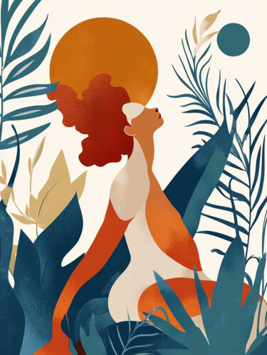 Digital Arts titled "Ethereal Bloom" by Glafira Kotova, Original Artwork, 2D Digital Work