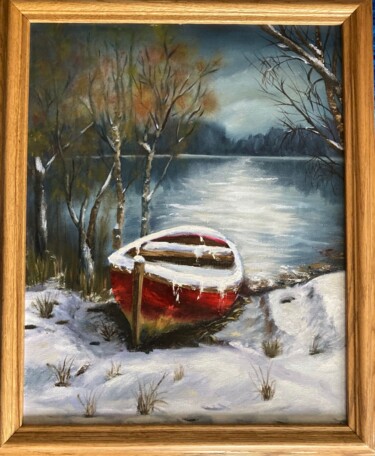 Peinture intitulée "Silence" par Vera Lisitsyna, Œuvre d'art originale, Huile