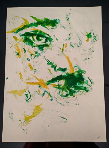 Schilderij getiteld "Résignation" door Lola Kammerer (Lola Lafon), Origineel Kunstwerk, Inkt