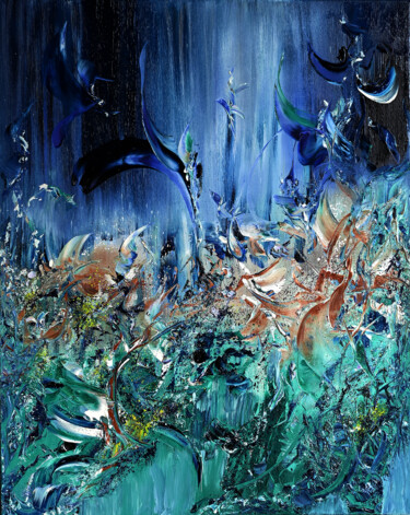 Painting titled "ABSTRACT Janvier  h…" by Yann Pelcat, Original Artwork, Oil