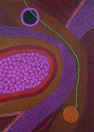 绘画 标题为“Aboriginal  06” 由Xia Xia, 原创艺术品, 丙烯