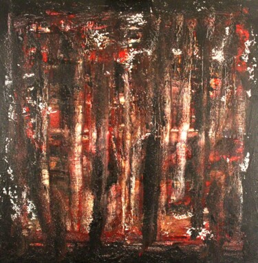 Painting titled "2025#1" by Marc Mengus, Original Artwork, Acrylic Mounted on Wood Stretcher frame